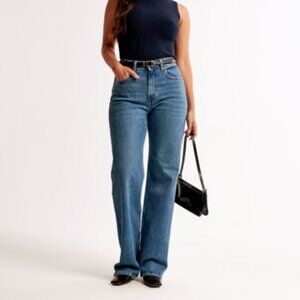 Abercrombie & Fitch Curve Love High Rise 90's Relaxed Jean